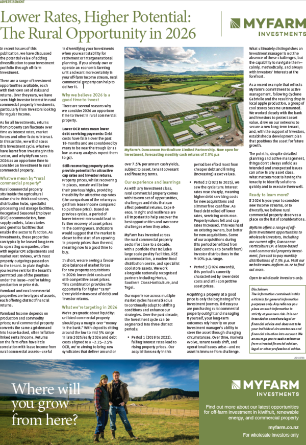 Lower Rates, Higher Potential: The Rural Opportunity in 2026